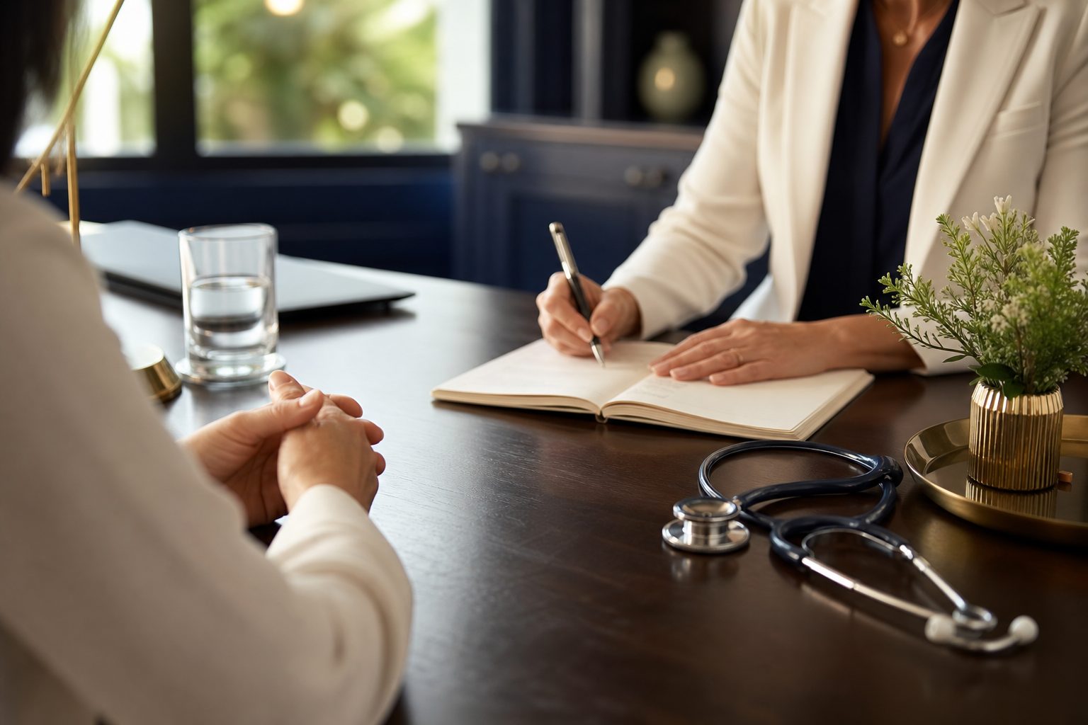 Ambiente de consulta médica acolhedor